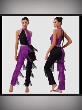 Samba/Latin Dance Fringe Bodysuit